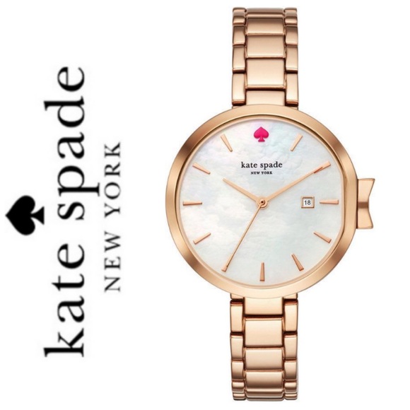 kate spade Accessories - NWT Kate Spade Mother of Pearl RoseGold Tone Watch